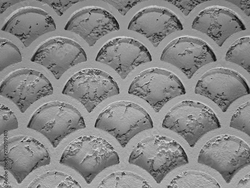 Cuadro en lienzo Each arch displays a distinct texture, with some uneven surfaces that add a tactile quality to the overall aesthetic