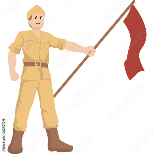 Indonesia Veteran Illustration