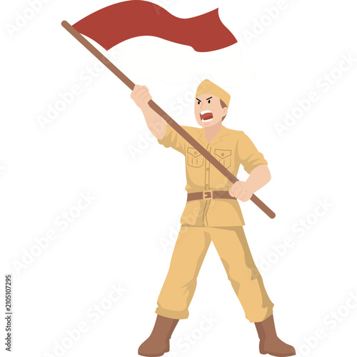 Indonesia Veteran Illustration