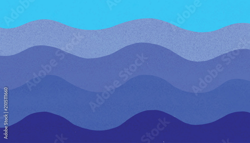 Obraz na plátne Blue wave pattern with varying shades a repeating horizontal design for backgrou