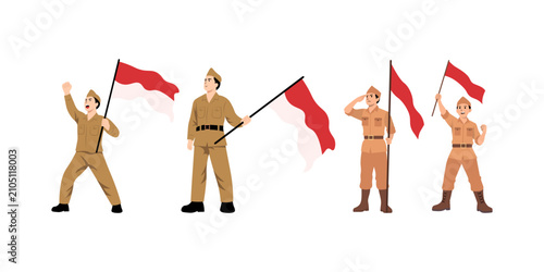 Indonesia Veteran Illustration