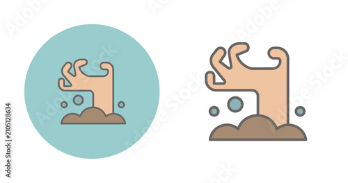 Foto Ghostly Hand Vector Icon
