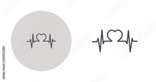 Love Heartbeat Vector Icon
