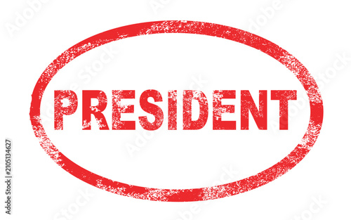 President Red Ink Stamp