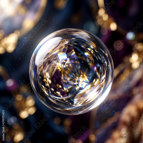 christmas balls on a black background