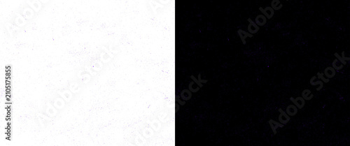 Quadro su tela Minimalist black and white split background, high contrast dual tone texture, ab