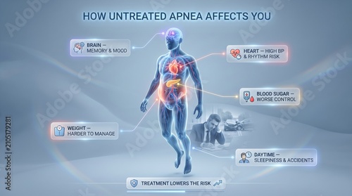 How untreated sleep apnea affects the body