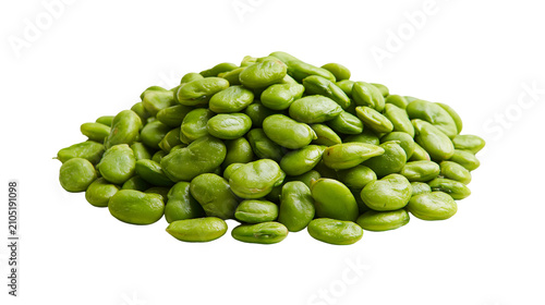 Photos Pile of fresh green fava beans