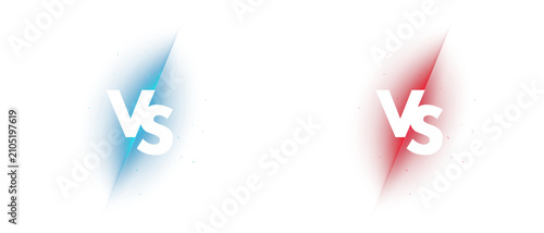 red and blue versus 