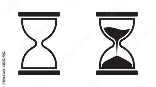 Two hourglass icons side by side