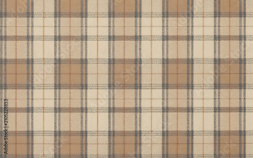 Vintage Neutral Color Checkered Pattern Textile Graphic Illustration