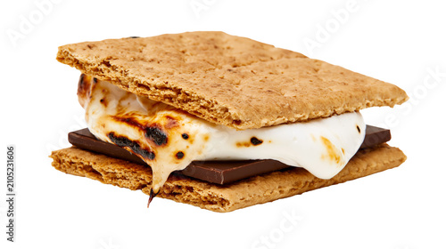 Foto Toasted Marshmallow Chocolate Graham Cracker Sandwich