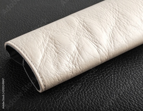 white leather cover