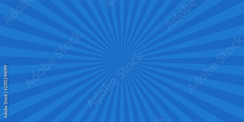 Vintage pop art blue background. Banner vector