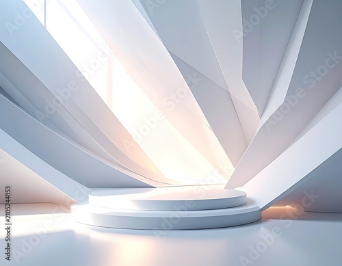 Modern architecture interior design concept.