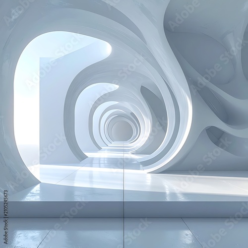 Modern architecture interior design concept.