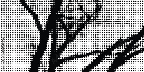 Photos High contrast grunge halftone texture in black and white, ideal for abstract backgrounds, posters, vintage prints, and digital overlays
