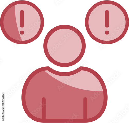 Bild auf Leinwand Trouble Icon Element For Design