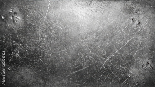 Shiny worn metal surface with scratches and textured blemishes