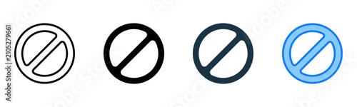 Fotografía Block icon multiple style vector illustration