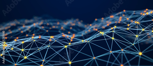 Fotografie Network or connection