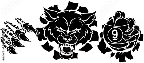 Wolf and 9 Ball Nine Ball P...