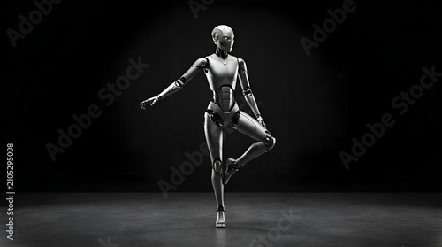 AI Humanoid Robot Technology Concept