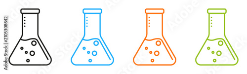 Tableau sur toile Laboratory flask icon