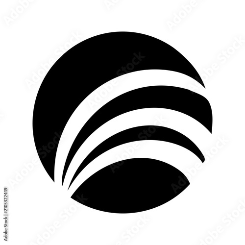 abstract black icon