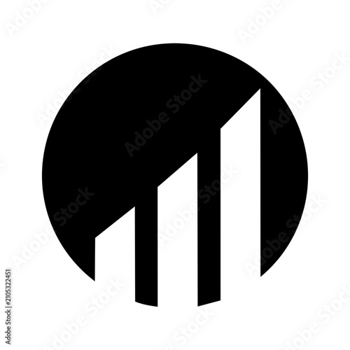 Minimal Line Art Circular Symbol Vector