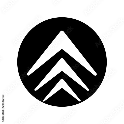 Minimal Line Art Circular Symbol Vector