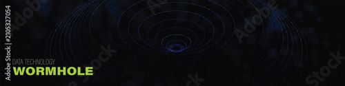 High-tech abstract art using wormhole data flow