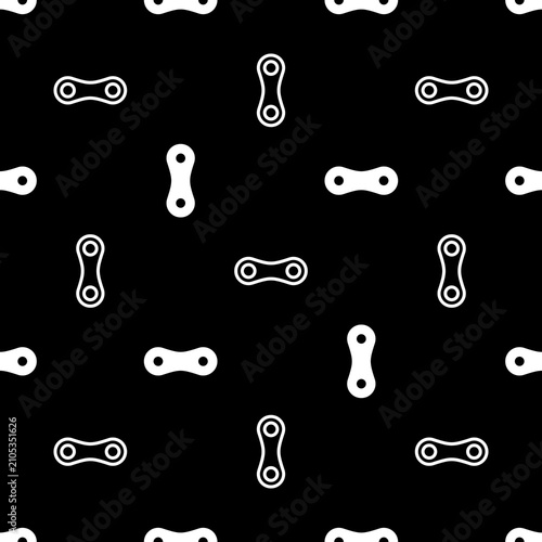 Bike Chain Icon Seamless Pattern M_2606001