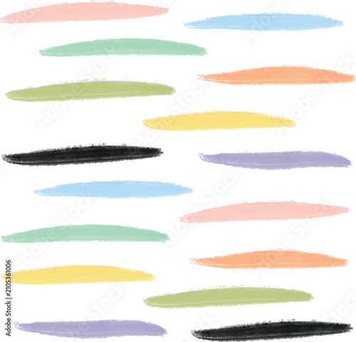 abstract gouache stripe random line shape illustration