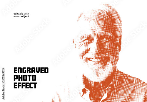 Engraved Photo Effect