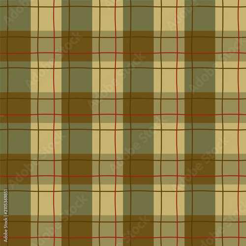 Seamless Pattern of Plaid Design.