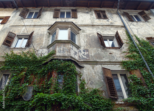 Photos picturesque historic houses in Bressanone, South Tyrol, Italy