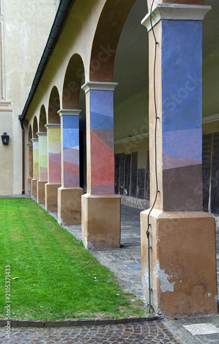 Photos cloister of the Cathedral of Bressanone, located in South Tyrol, Italy