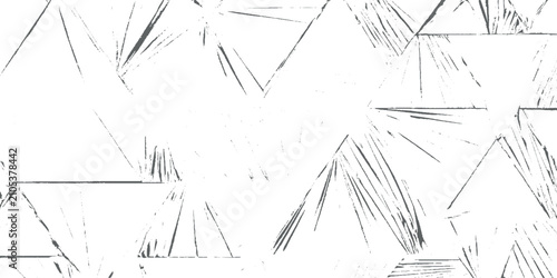 Canvastavla A modern abstract geometric texture composed of sketched triangular shapes on a clean white background