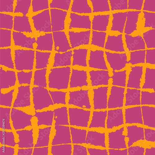 Windowpane Colourful Pattern Blotting Wavy