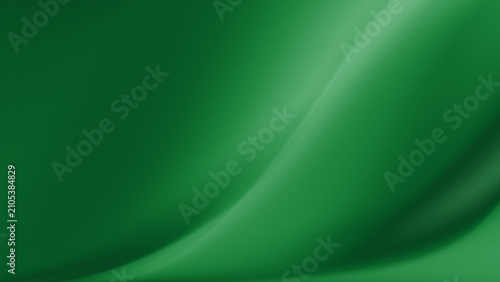 Foto composition of soft and harmonious green gradient organic curves with a clean ma
