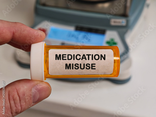 фотографія MEDICATION MISUSE medication safety topic for errors misuse adverse effects and
