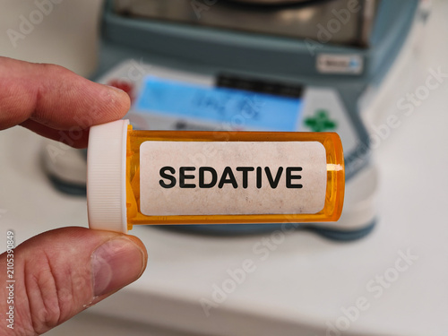 Fotografie SEDATIVE drug class for anxiety agitation and procedural sedation