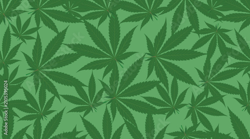 Seamless vector cannabis leaf pattern, cannabis leaf design, seamless	