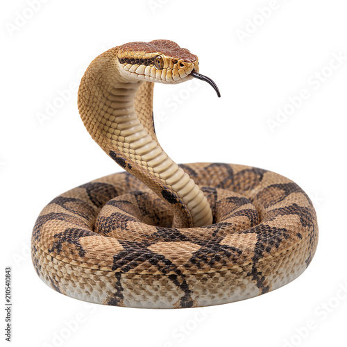 Coiled Precision A Studio Portrait of the Rattlesnake