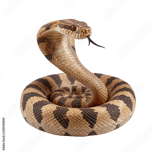 Coiled Precision A Studio Portrait of the Rattlesnake