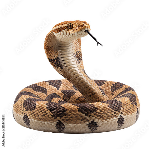 Coiled Precision A Studio Portrait of the Rattlesnake