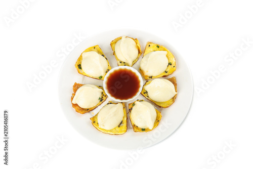 Shandong Style Handmade Fried Buns with Dipping Sauce - Traditional Chinese Gourmet Food