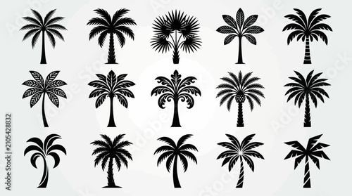 Tableau sur toile Colorful symmetrical tree pattern design