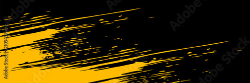 black and yellow abstract dirty grunge background. Eps 10